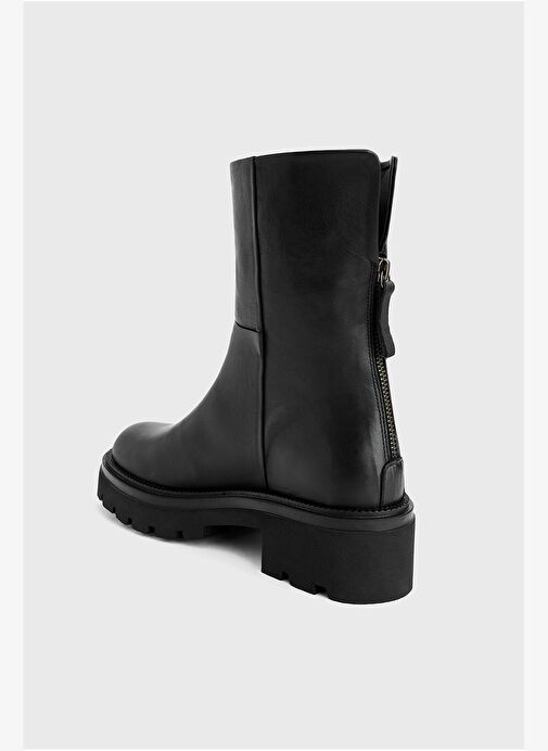 Deri Fermuar Detay Bot - Görsel 4