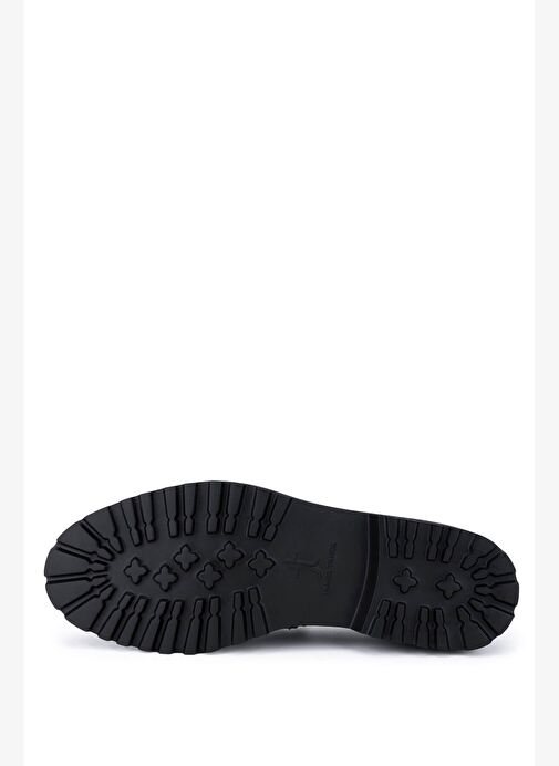 Tamer Tanca Erkek Hakiki Deri Lacivert Loafer Ayakkabı - Görsel 4