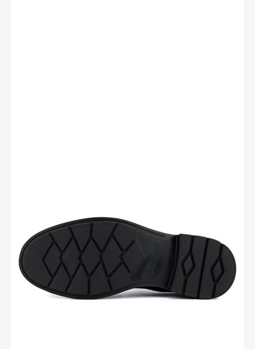 Tamer Tanca Erkek Hakiki Deri Siyah Klasik Ayakkabı - Görsel 5