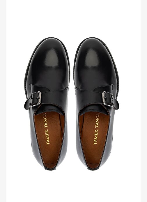 Tamer Tanca Erkek Hakiki Deri Siyah Klasik Ayakkabı - Görsel 6