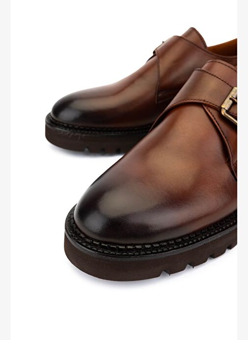 Tamer Tanca Erkek Hakiki Deri Taba Klasik Ayakkabı - Görsel 4