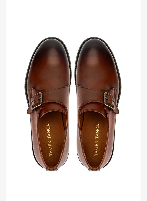 Tamer Tanca Erkek Hakiki Deri Taba Klasik Ayakkabı - Görsel 6