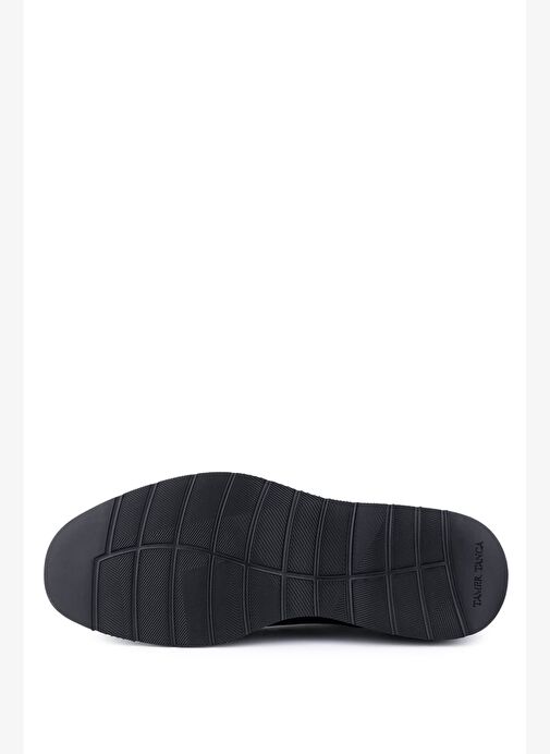 Tamer Tanca Erkek Hakiki Deri Siyah Casual Ayakkabı - Görsel 5