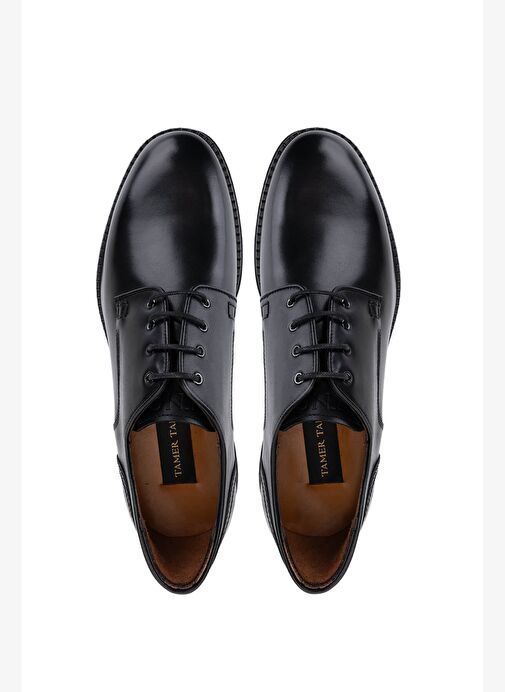 Tamer Tanca Erkek Hakiki Deri Siyah Casual Ayakkabı - Görsel 6