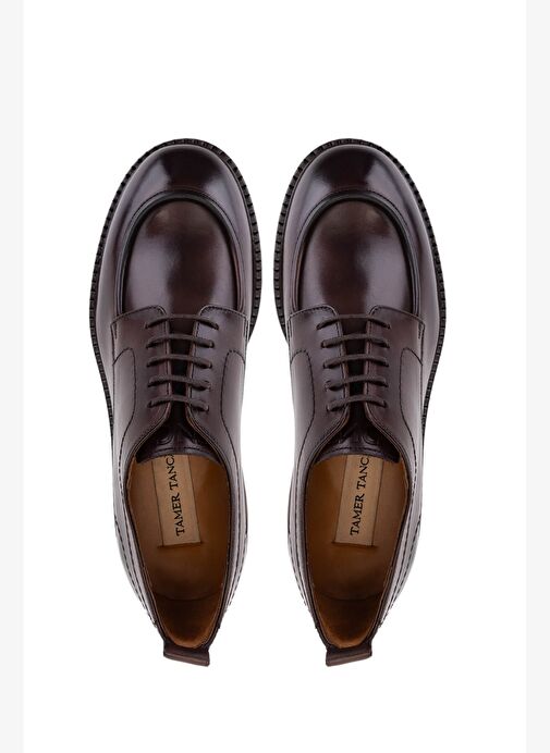 Tamer Tanca Erkek Hakiki Deri Kahverengi Casual Ayakkabı - Görsel 6