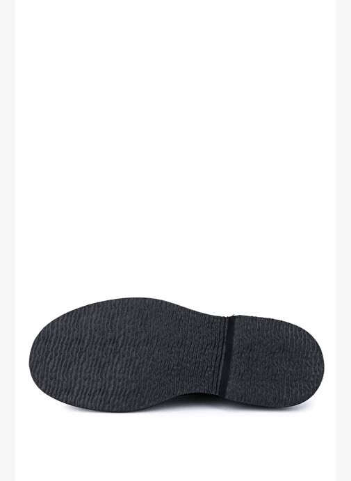 Tamer Tanca Erkek Hakiki Deri Siyah Casual Ayakkabı - Görsel 5