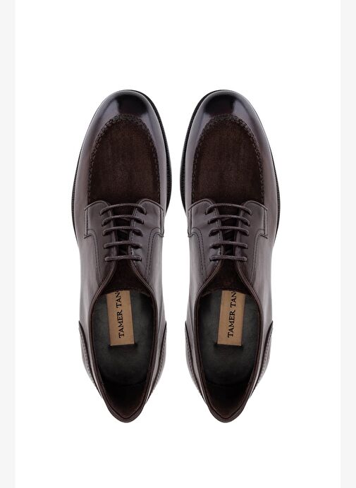 Tamer Tanca Erkek Hakiki Deri Kahverengi Klasik Ayakkabı - Görsel 6
