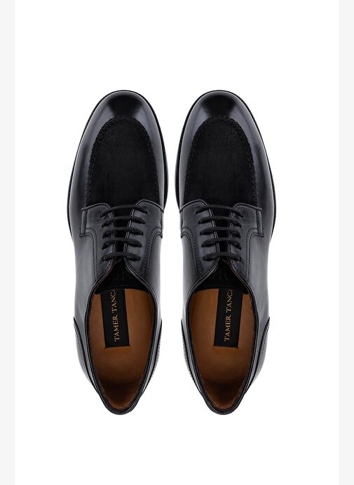 Tamer Tanca Erkek Hakiki Deri Siyah Klasik Ayakkabı - Görsel 6