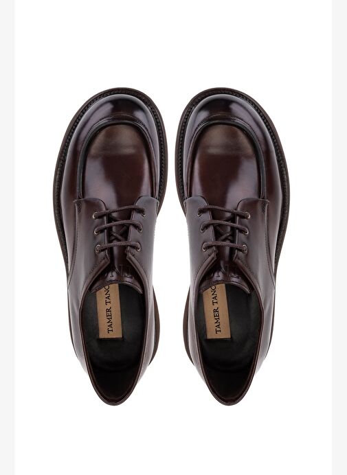 Tamer Tanca Erkek Hakiki Deri Kahverengi Casual Ayakkabı - Görsel 7
