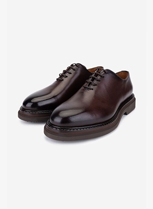 Valmenti Erkek Hakiki Deri Kahverengi Casual Ayakkabı - Görsel 6