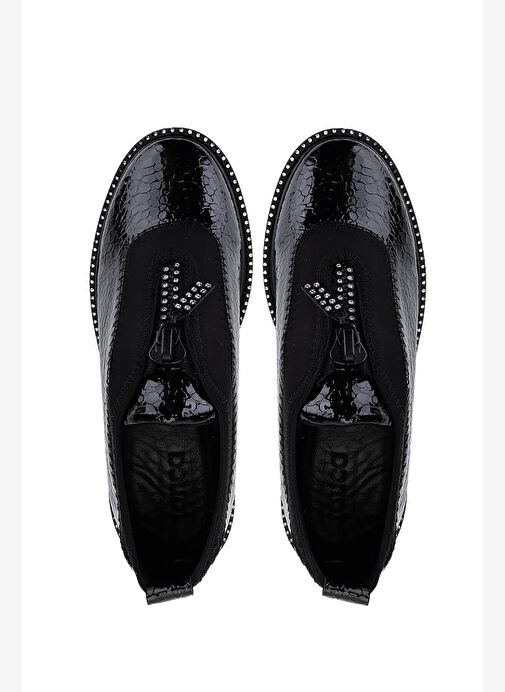 Tamer Tanca Kadın Suni Deri/Tekstil Siyah Casual Ayakkabı - Görsel 7