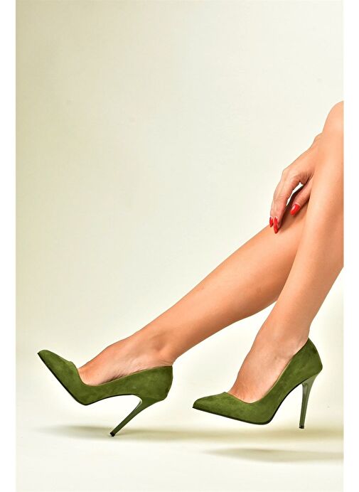 Yeşil Kadın Topuklu Ayakkabı 8922151902 - Görsel 2