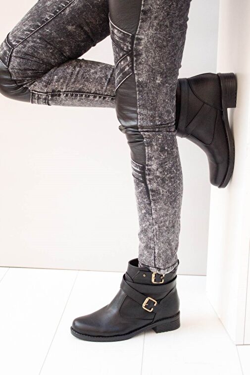 Siyah Kadın Bot A726191009 - Görsel 2