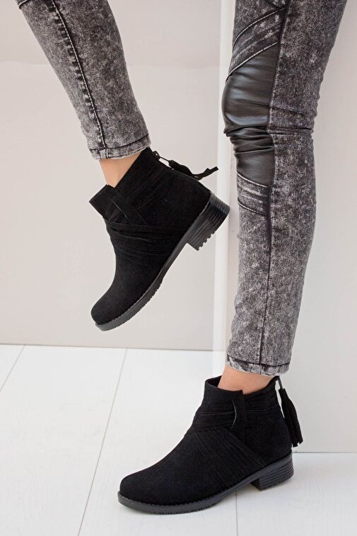 Siyah Kadın Bot A726192602 - Görsel 2