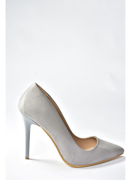 Gri Kadın Topuklu Ayakkabı 8922151902 - Görsel 5