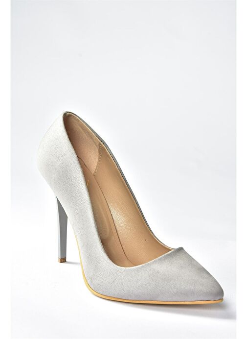 Gri Kadın Topuklu Ayakkabı 8922151902 - Görsel 6