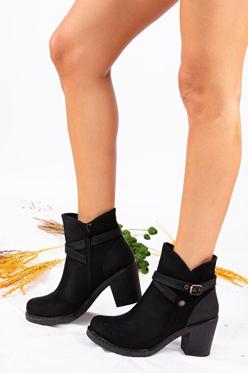 Siyah Kadın Bot A674150702 - Görsel 2