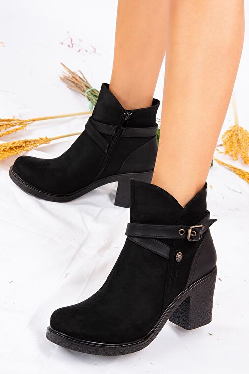 Siyah Kadın Bot A674150702 - Görsel 3