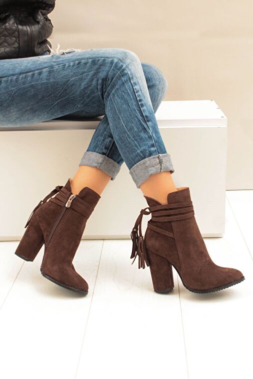 Kahverengi Kadın Bot A922803902 - Görsel 2