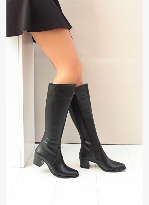 Siyah Kadın Çizme A654252709 - Görsel 2