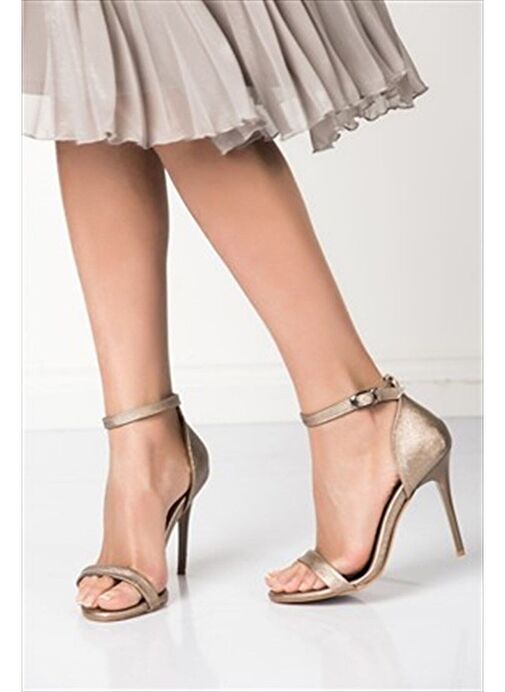 Platin Kadın Topuklu Ayakkabı B922112609 - Görsel 2