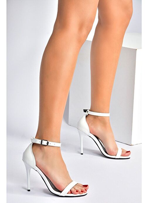 Beyaz Kadın Topuklu Ayakkabı B922112609 - Görsel 3