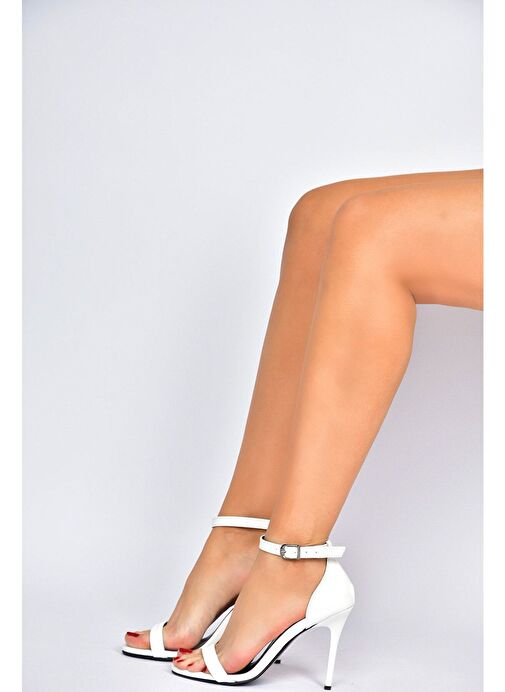 Beyaz Kadın Topuklu Ayakkabı B922112609 - Görsel 4