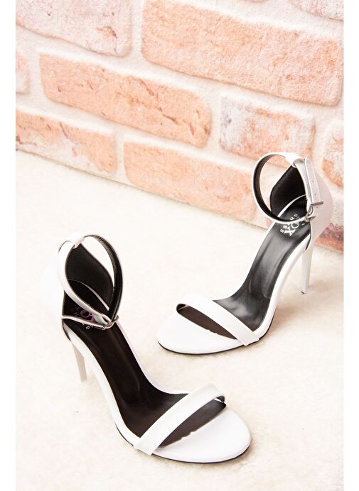 Beyaz Kadın Topuklu Ayakkabı B922112609 - Görsel 5