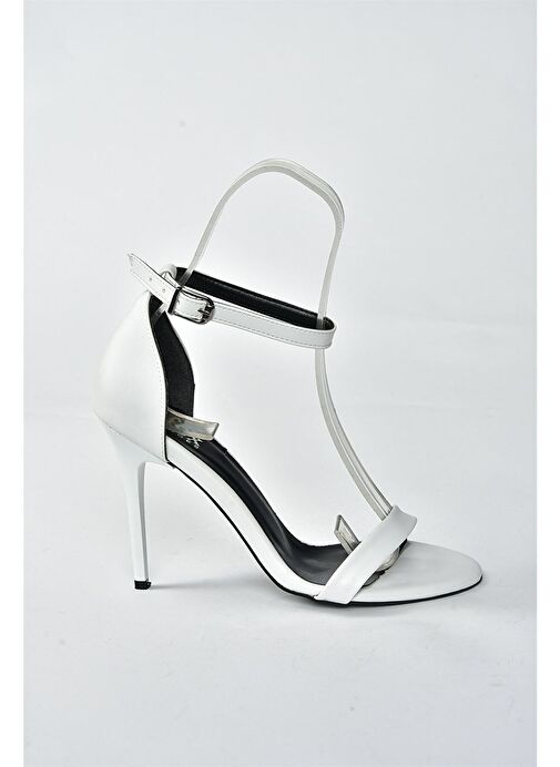 Beyaz Kadın Topuklu Ayakkabı B922112609 - Görsel 6