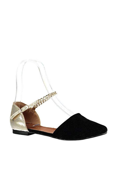 Siyah/Dore Kadın Babet B726024402 - Görsel 8