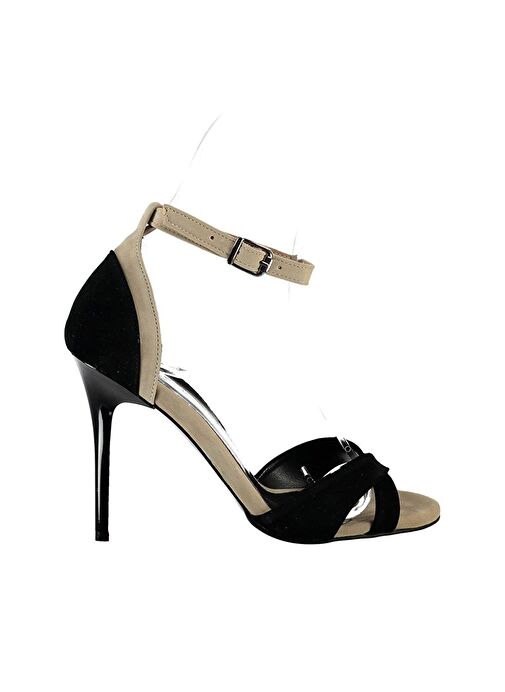 Siyah/Ten Kadın Topuklu Ayakkabı B922113802 - Görsel 5