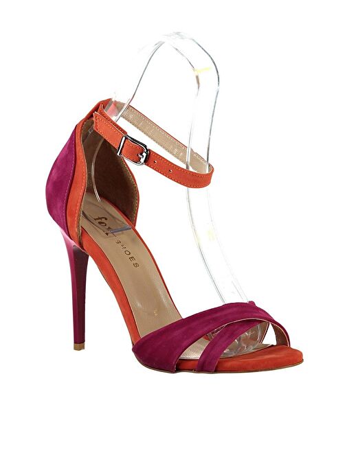 Fuşya/Turuncu Kadın Topuklu Ayakkabı B922113802 - Görsel 5