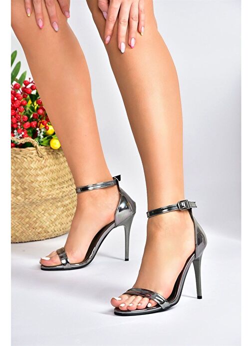 Platin Kadın Topuklu Ayakkabı B922112634 - Görsel 3