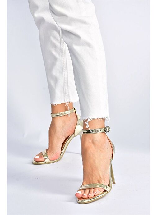 Altın Kadın Topuklu Ayakkabı B922112634 - Görsel 3