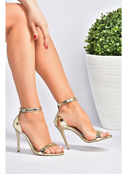 Altın Kadın Topuklu Ayakkabı B922112634 - Görsel 4