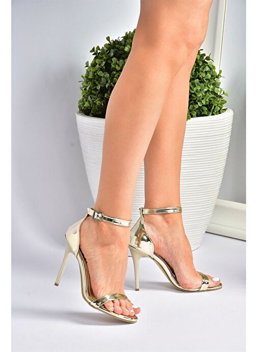 Altın Kadın Topuklu Ayakkabı B922112634 - Görsel 5