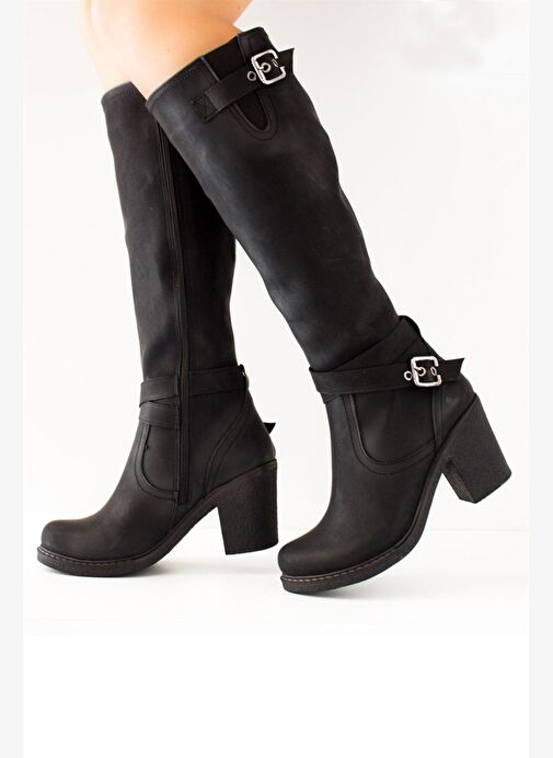 Siyah Kadın Çizme C674250109 - Görsel 2