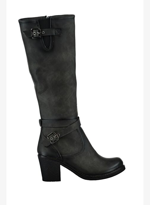 Gri Kadın Çizme C674250109 - Görsel 5