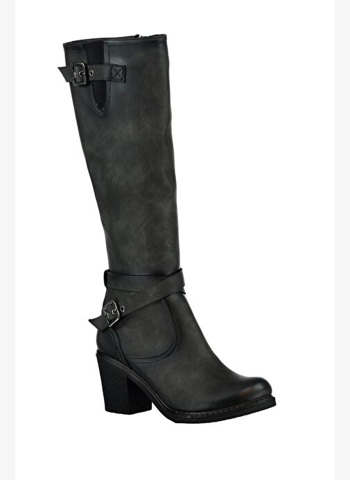 Gri Kadın Çizme C674250109 - Görsel 4