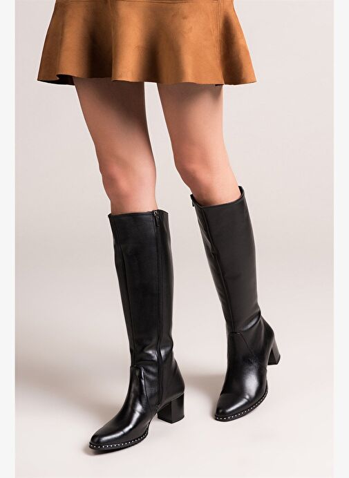 Siyah Kadın Çizme C654652709 - Görsel 2