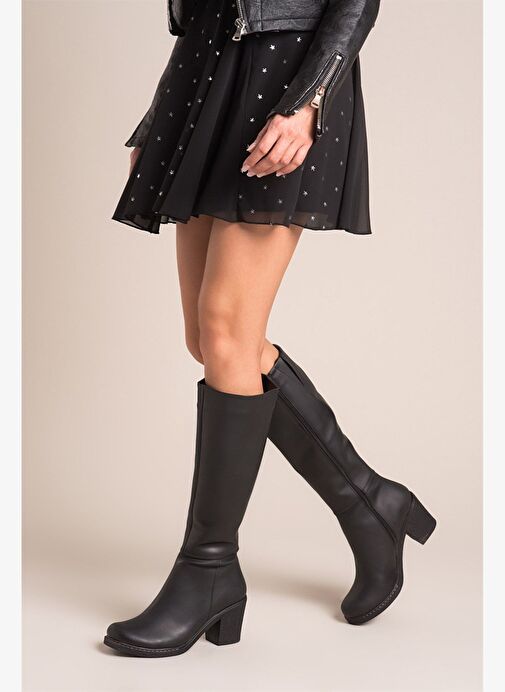 Siyah Kadın Çizme C674250309 - Görsel 2