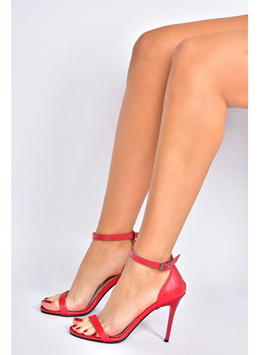 Kırmızı Kadın Topuklu Ayakkabı B922112609 - Görsel 3