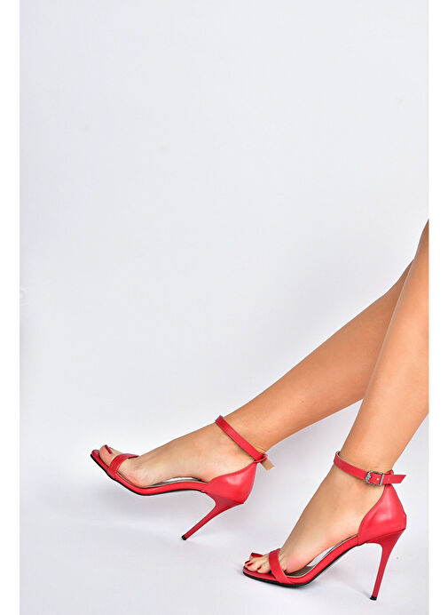 Kırmızı Kadın Topuklu Ayakkabı B922112609 - Görsel 4