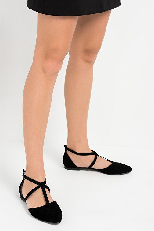 Fox Shoes Siyah Kadın Babet 1501 - Görsel 2