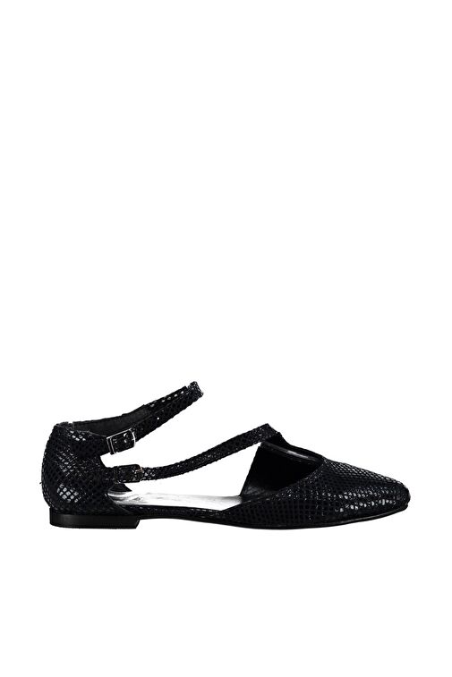 Fox Shoes Siyah Kadın Babet D726016907 - Görsel 3