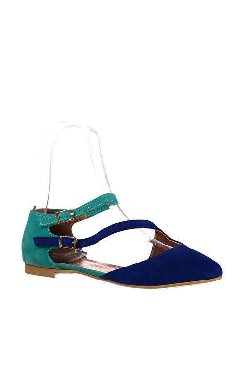 Saks Mavi/Su Yeşili Kadın Babet D726016902 - Görsel 3