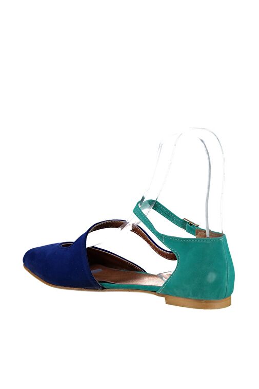 Saks Mavi/Su Yeşili Kadın Babet D726016902 - Görsel 4