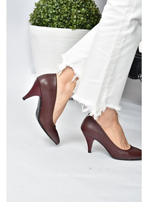 Bordo Kadın Topuklu Ayakkabı A922151109 - Görsel 2