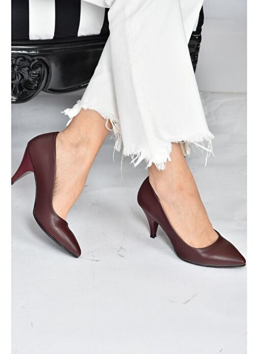 Bordo Kadın Topuklu Ayakkabı A922151109 - Görsel 3