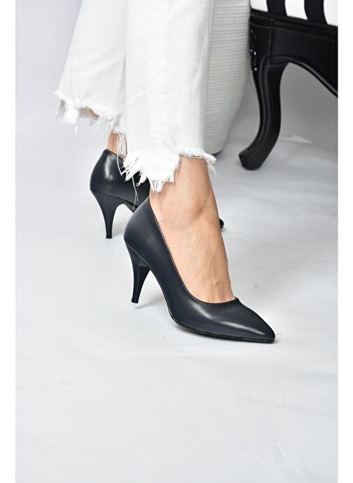 Lacivert Kadın Topuklu Ayakkabı A922151109 - Görsel 3